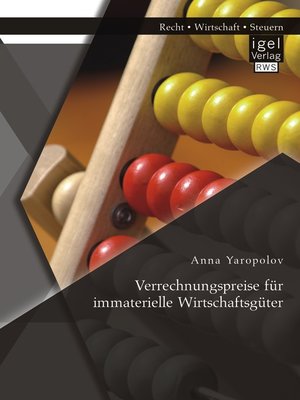 cover image of Verrechnungspreise für immaterielle Wirtschaftsgüter